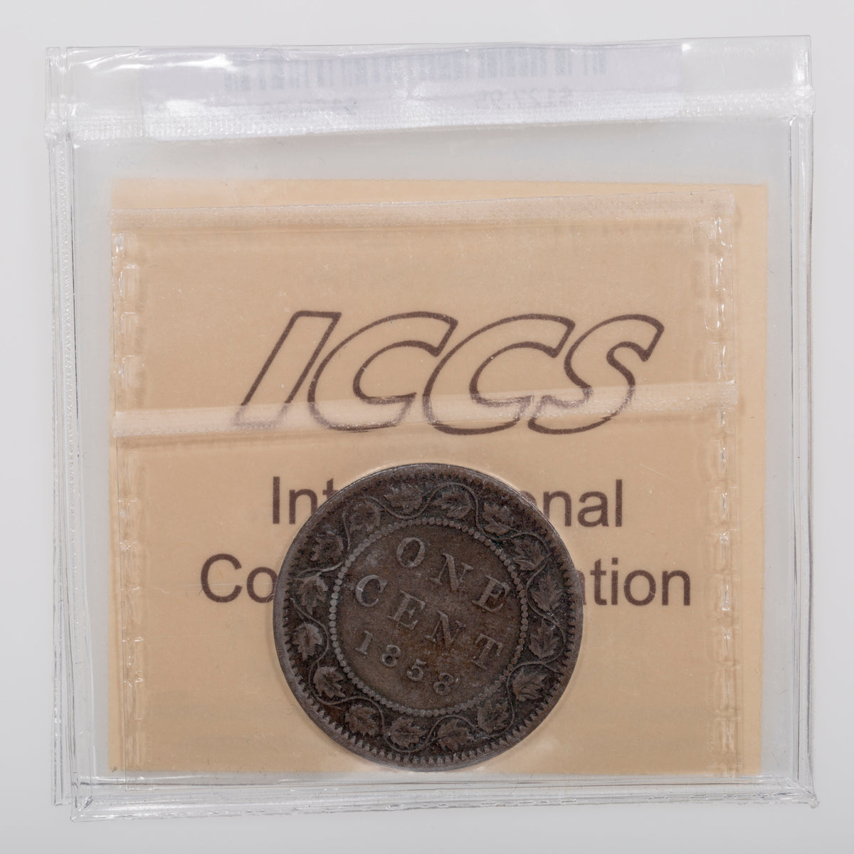 1 Cent 1858 ICCS F-12