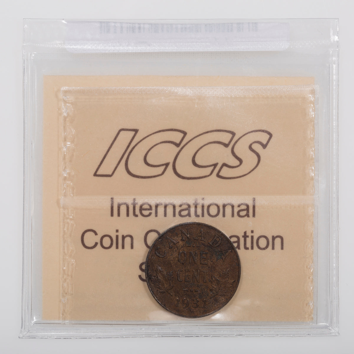 1 Cent 1931 ICCS MS-60 Trace Red