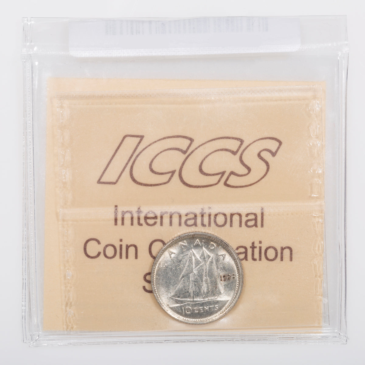 10 Cent 1938 ICCS MS-63