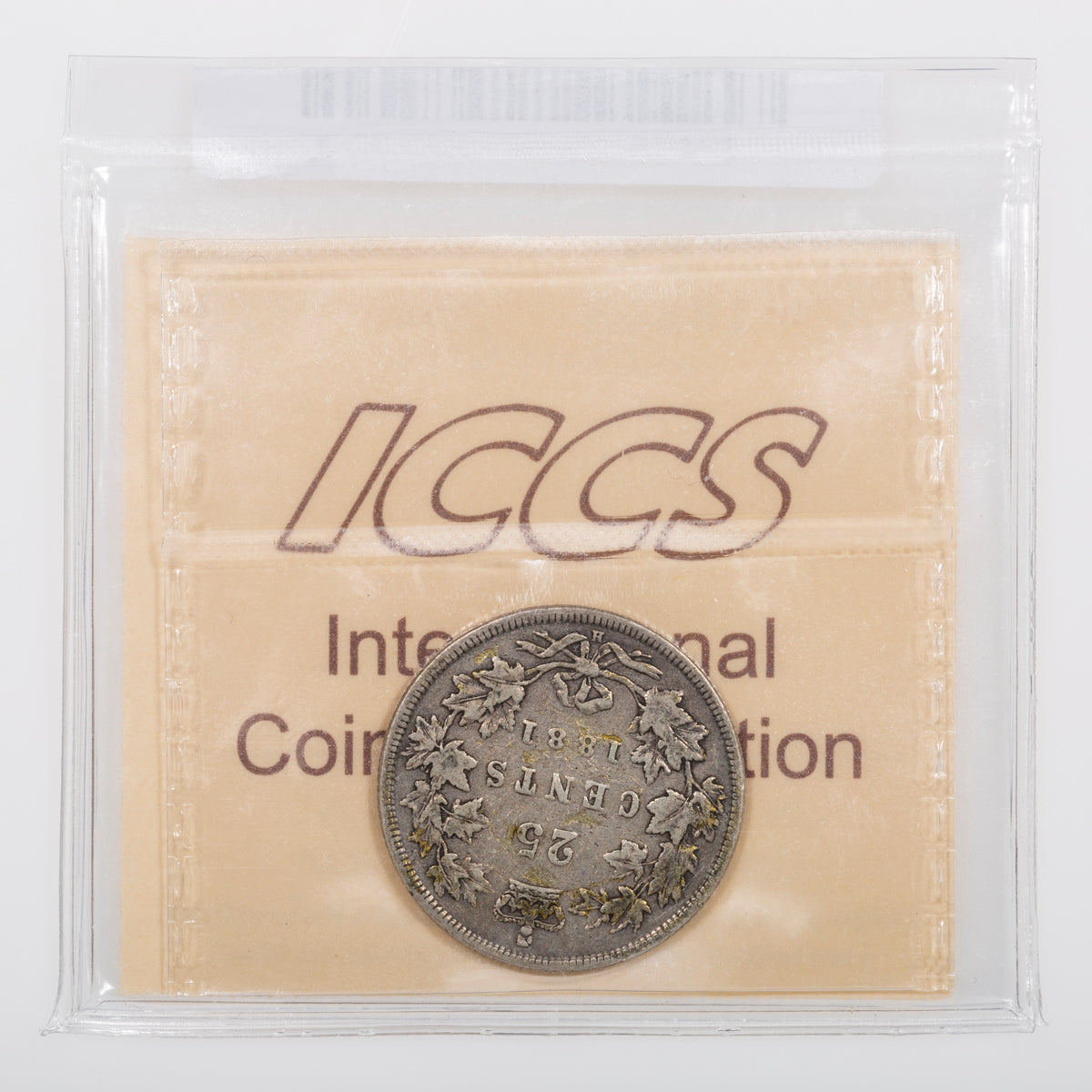 25 Cent 1881H ICCS F-12