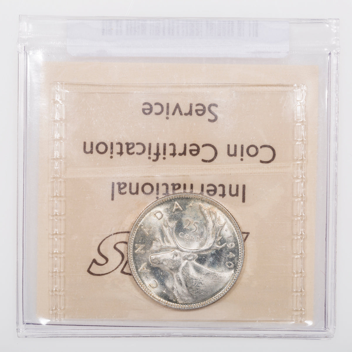 25 Cent 1940 ICCS MS-62