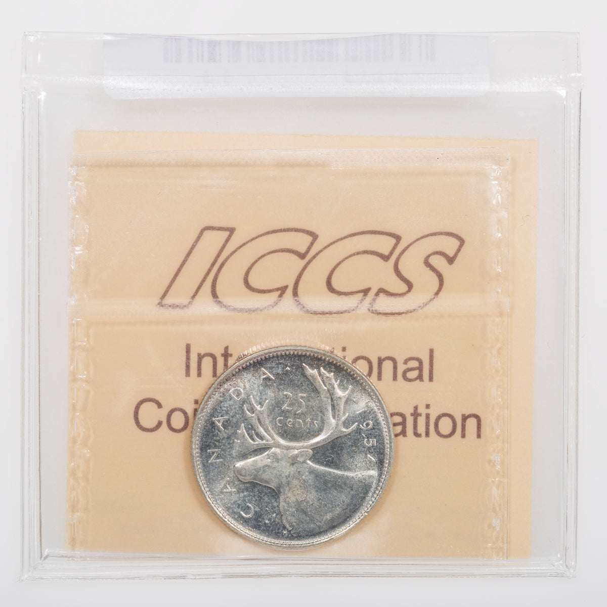 25 Cent 1954 ICCS MS-63