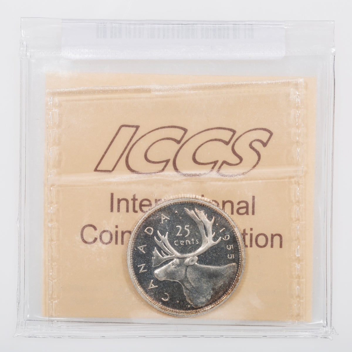 25 Cent 1955 ICCS PL-66 Cameo