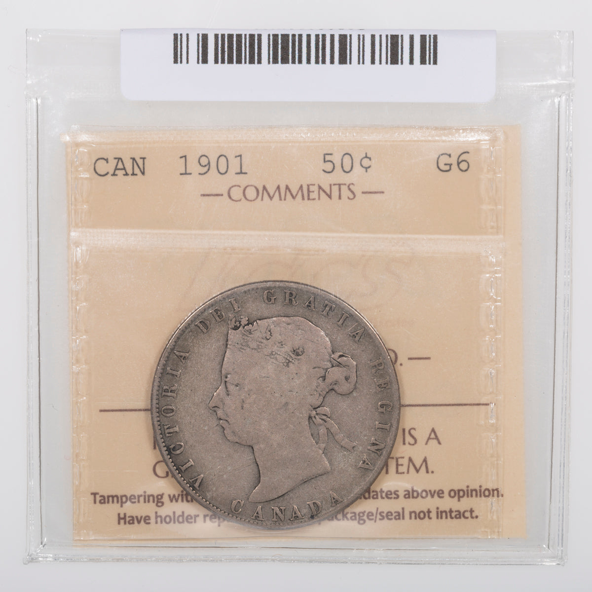 50 Cent 1901 ICCS G-6
