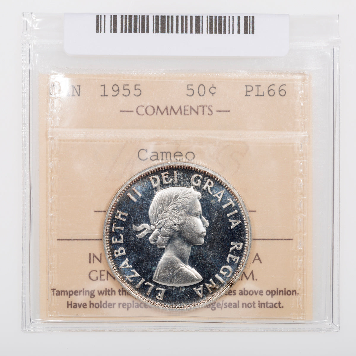 50 Cent 1955 ICCS PL-66 Cameo