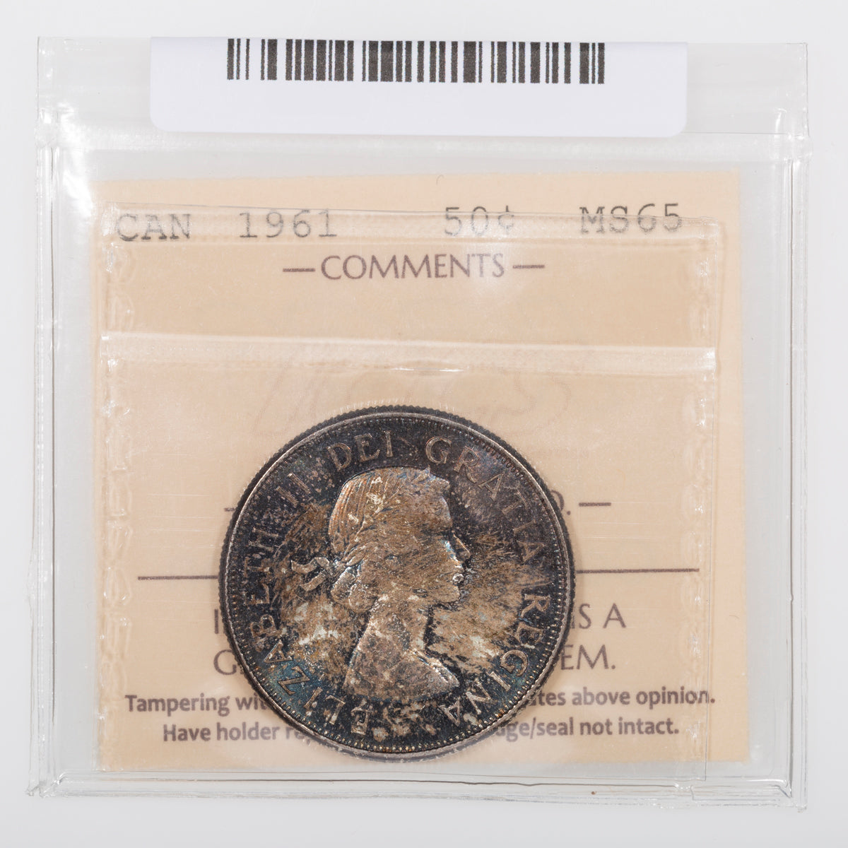 50 Cent 1961 ICCS MS-65