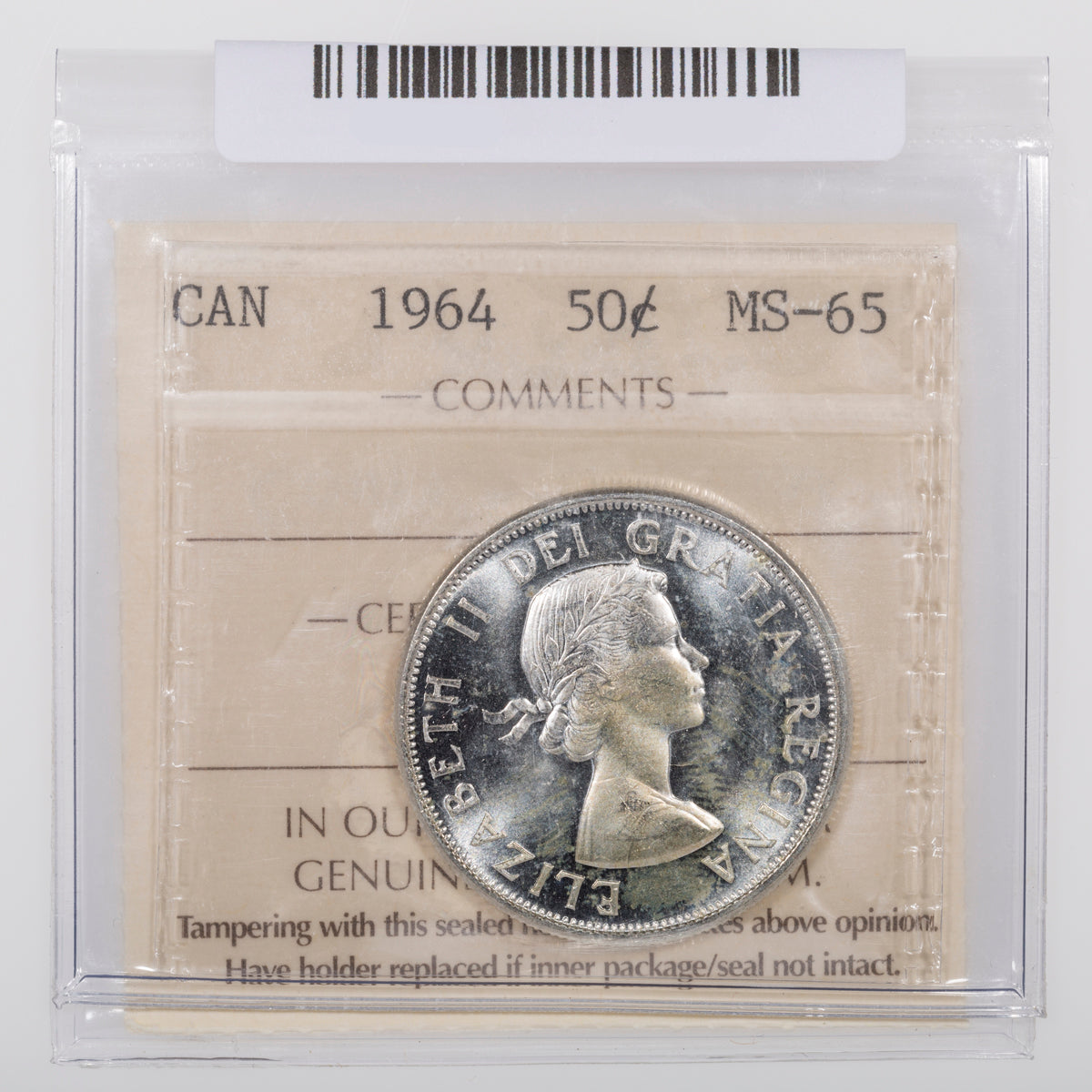 50 Cent 1964 ICCS MS-65