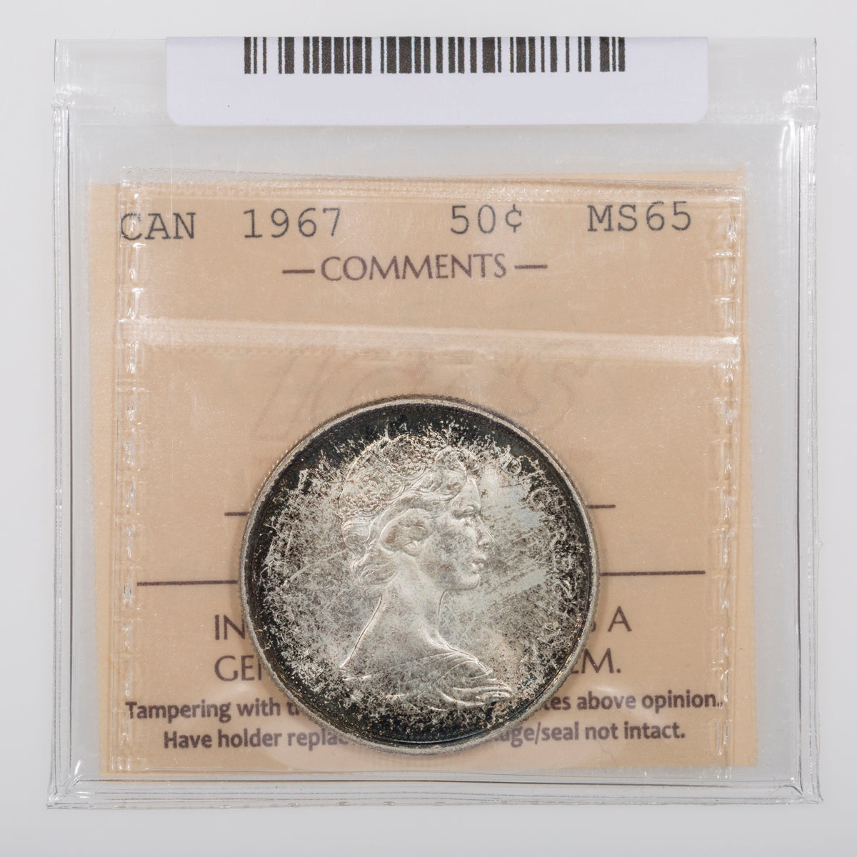 50 Cent 1967 ICCS MS-65