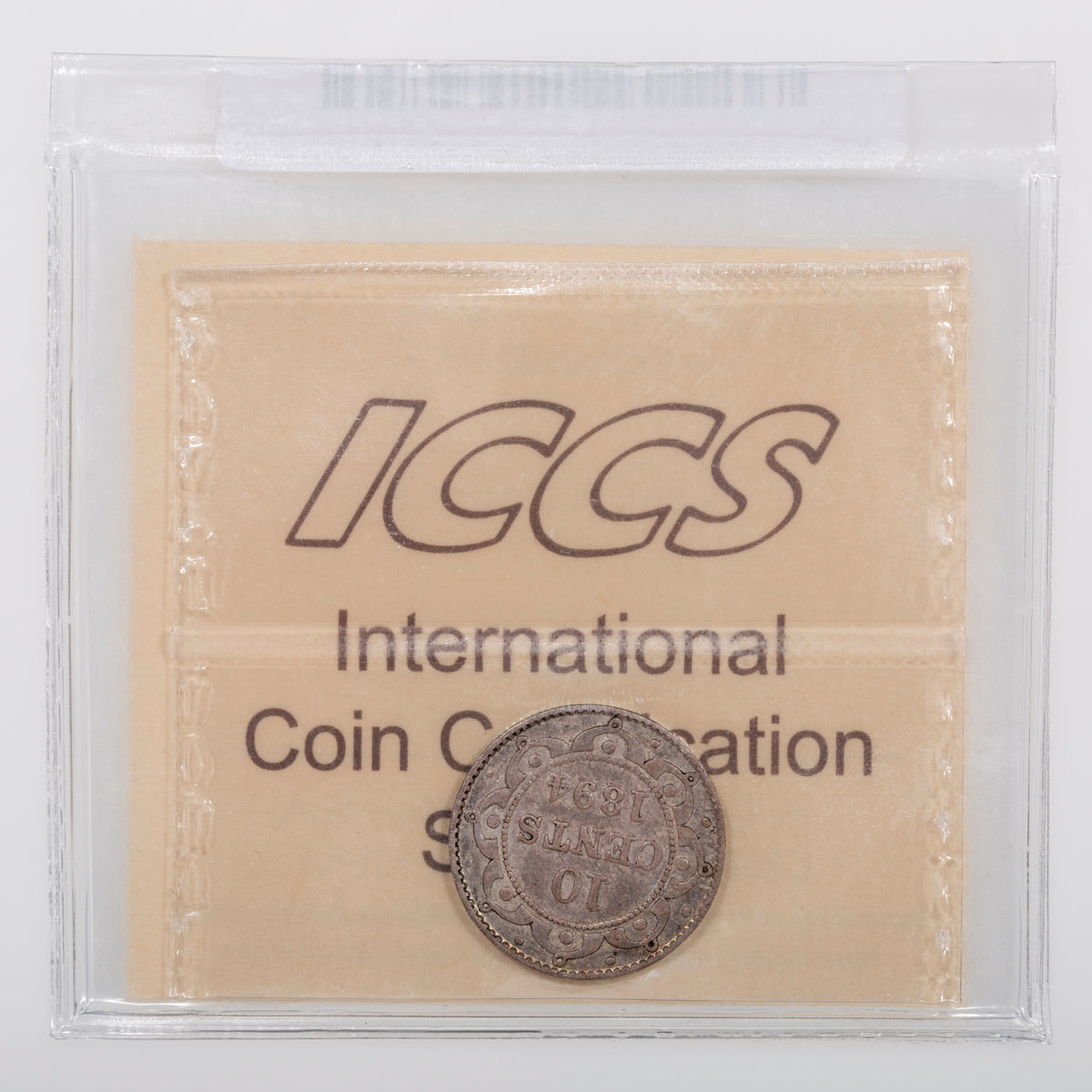 NFLD 10 Cent 1894 Obverse 3 ICCS VF-20