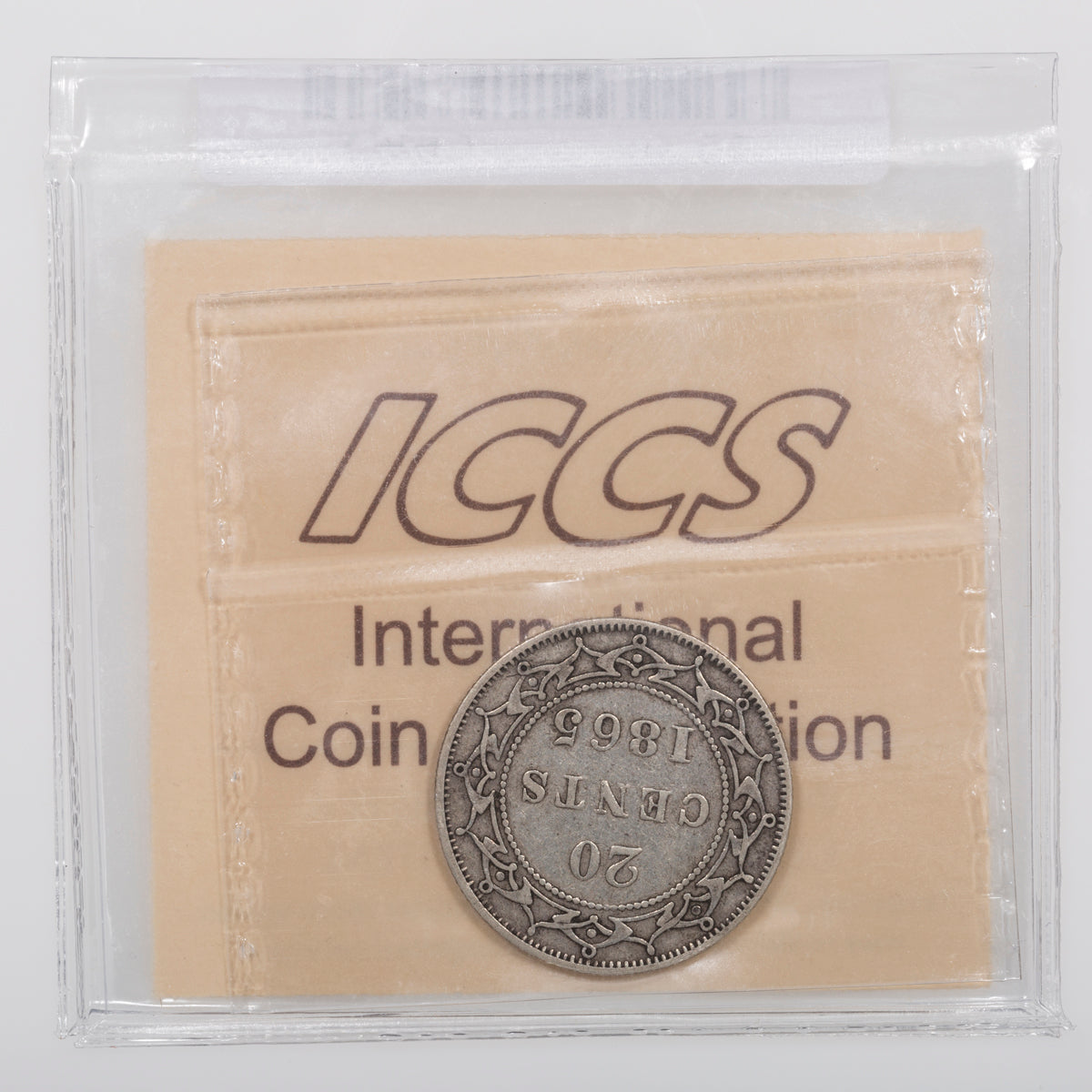 NFLD 20 Cent 1865 ICCS VF-30