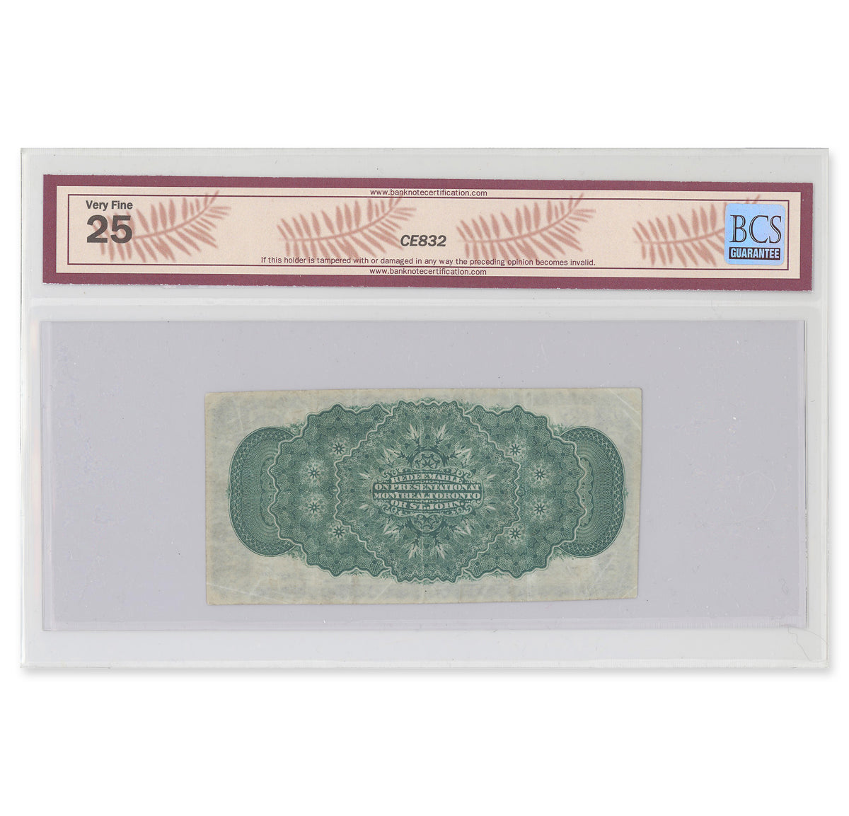 25 Cent 1870 DC-1c Dickinson-Harrington BCS VF-25