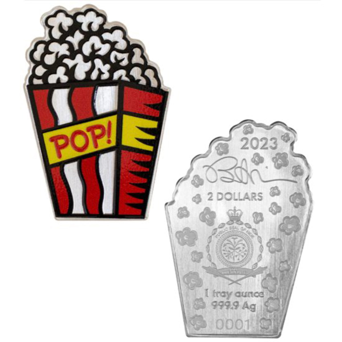 2023 $2 American Pop Icons: Burton Morris - Pure Silver Coin