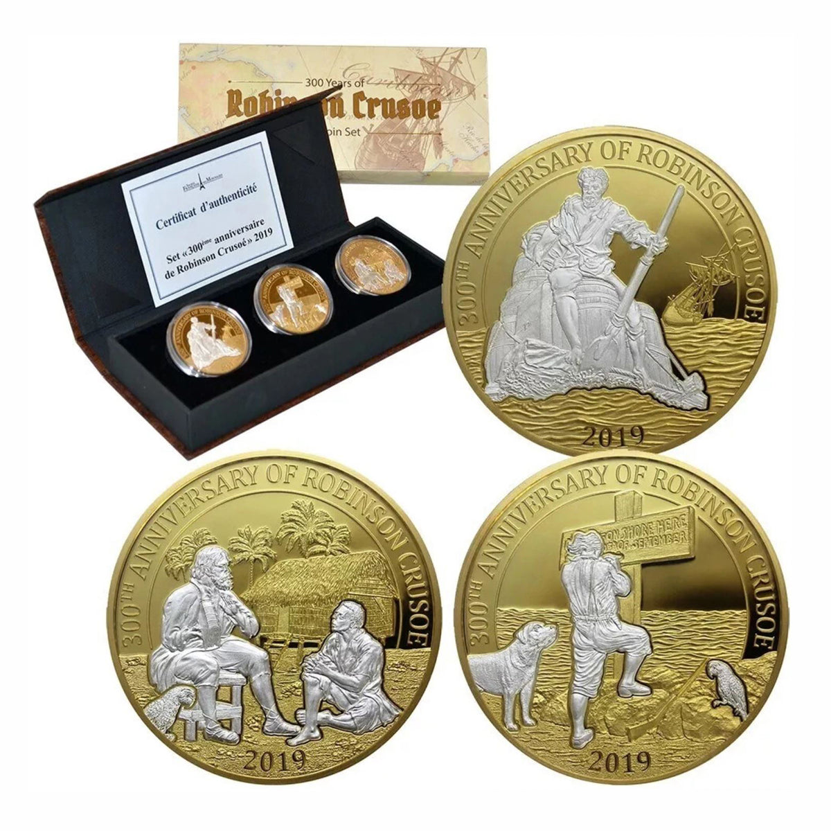 2019 25 Cent 300 Years of Robinson Crusoe - Coin Set