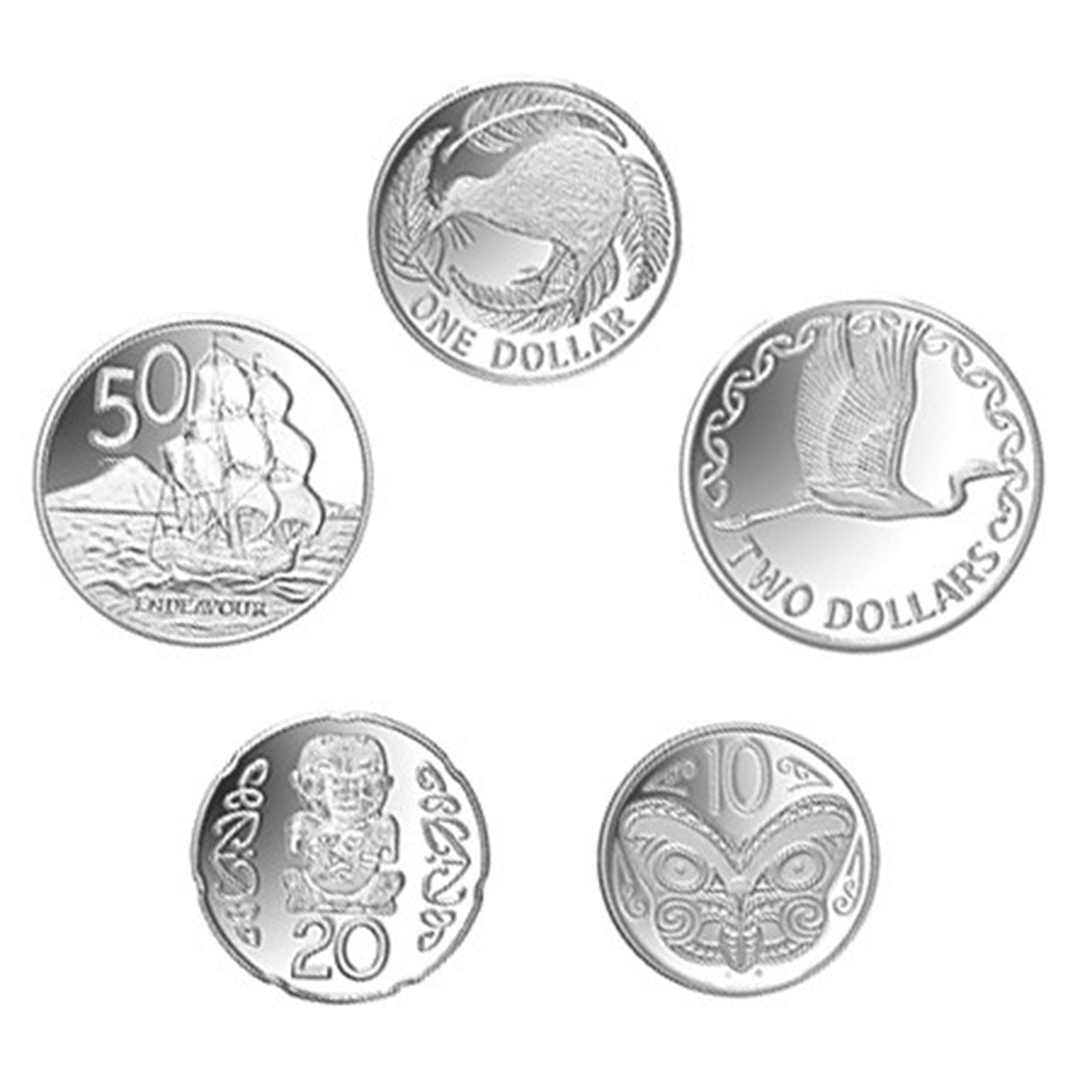 2011 New Zealand Currency - Pure Silver Set