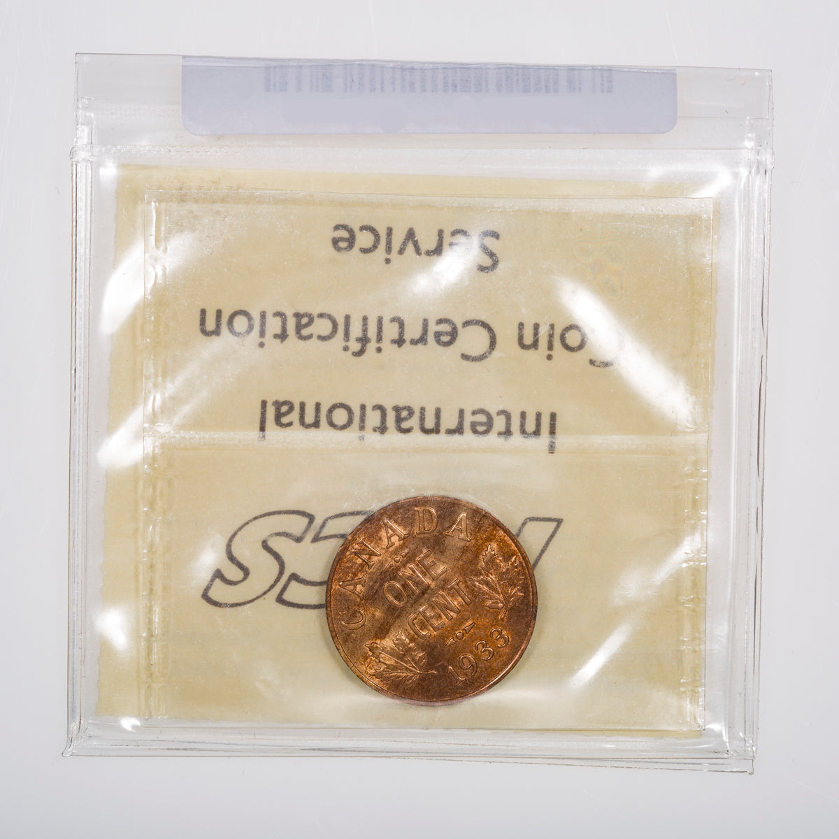 1 Cent 1933 ICCS MS-64 Red