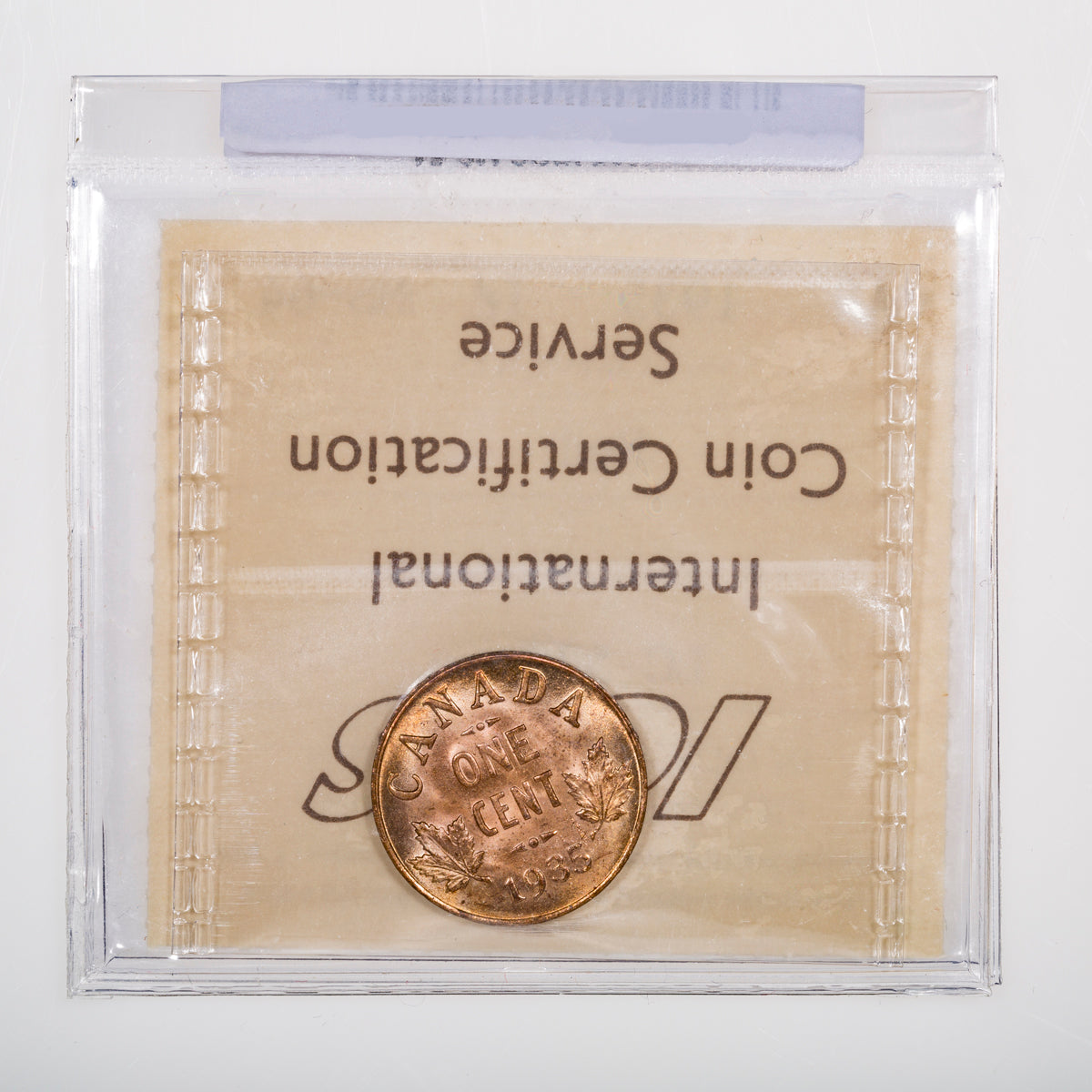 1 Cent 1935 ICCS MS-64 Red