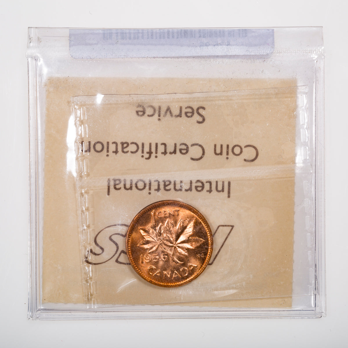 1 Cent 1956 ICCS MS-65 Red