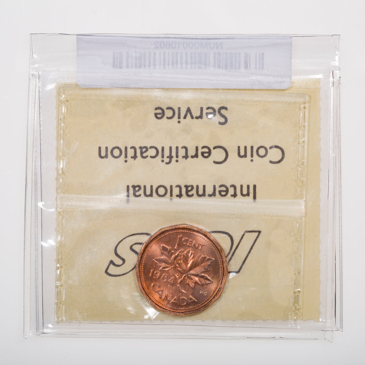 1 Cent 1984 ICCS MS-66 Red