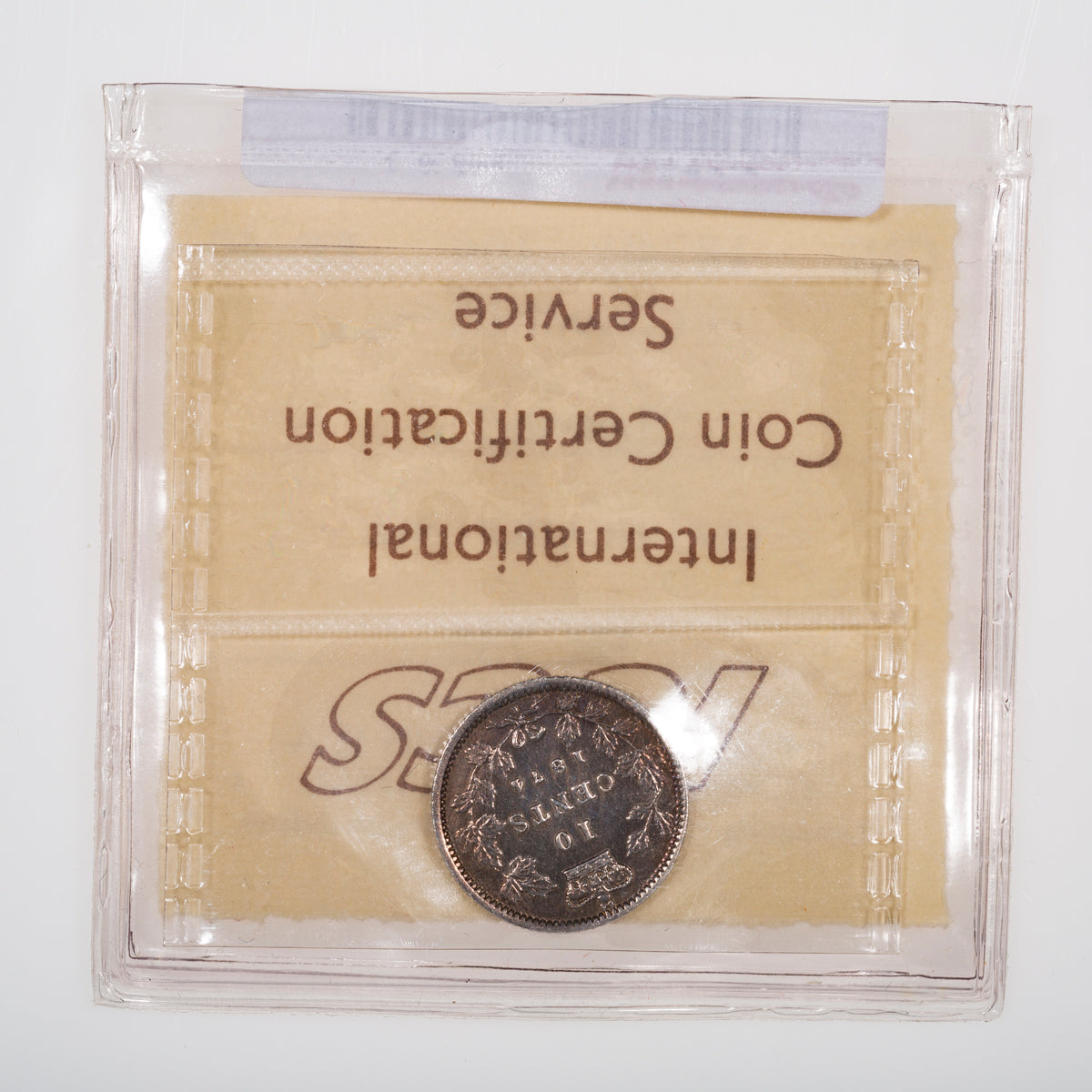 10 Cent 1874H ICCS EF-40