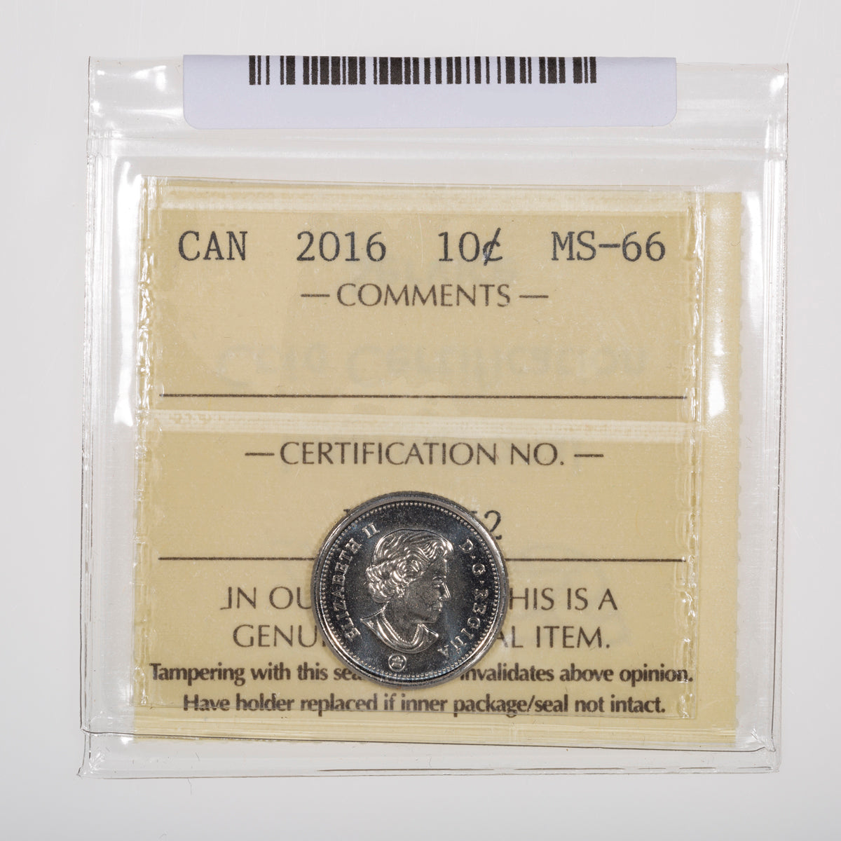 10 Cent 2016 ICCS MS-66