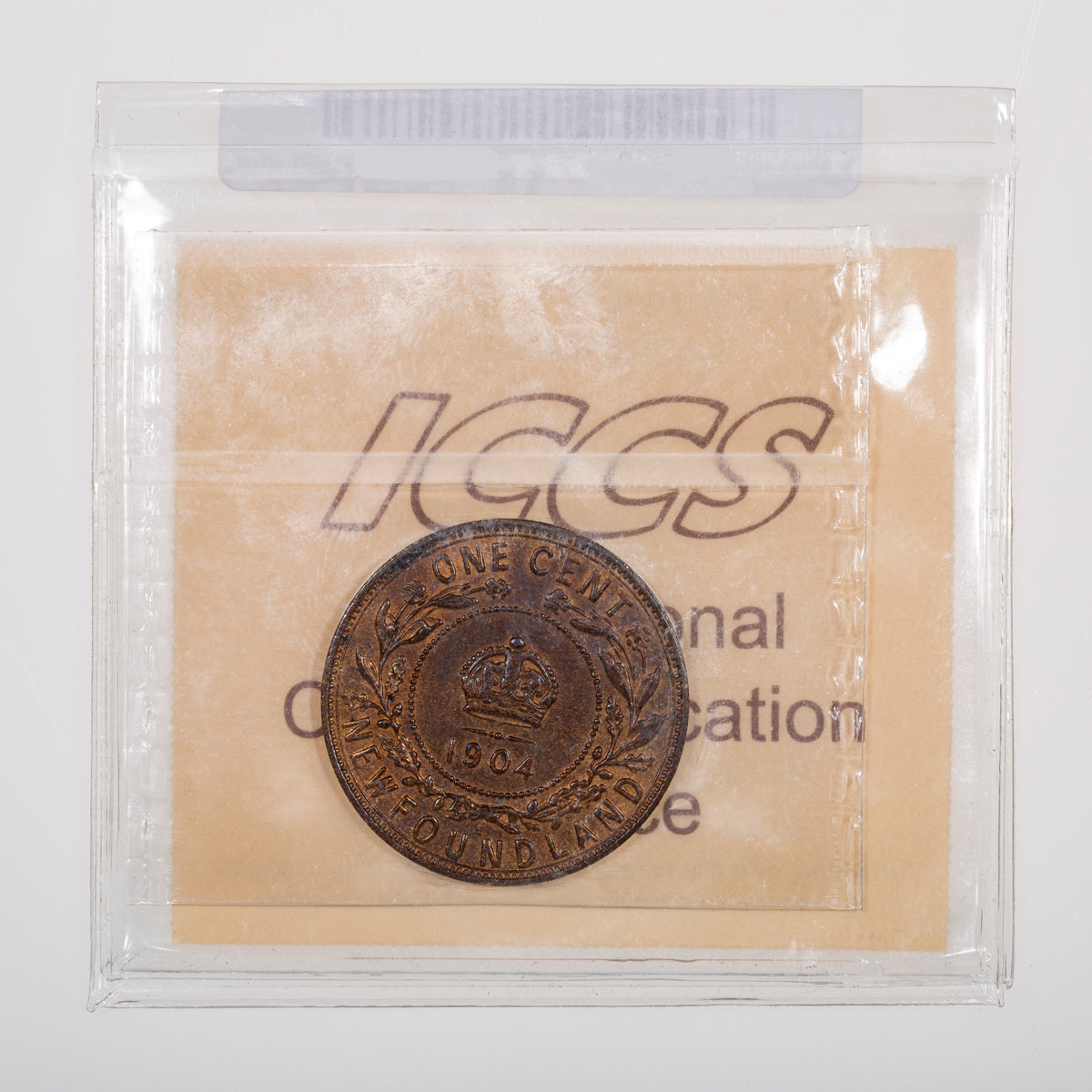 1 Cent 1904H ICCS MS-62 Trace Red