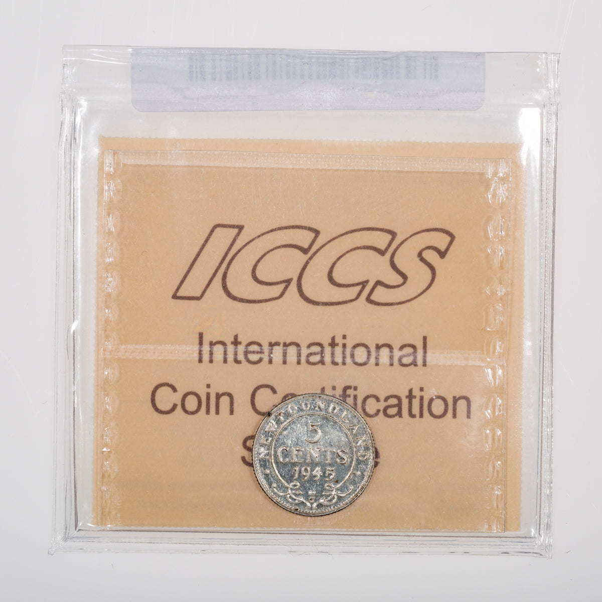 5 Cent 1945C ICCS MS-63