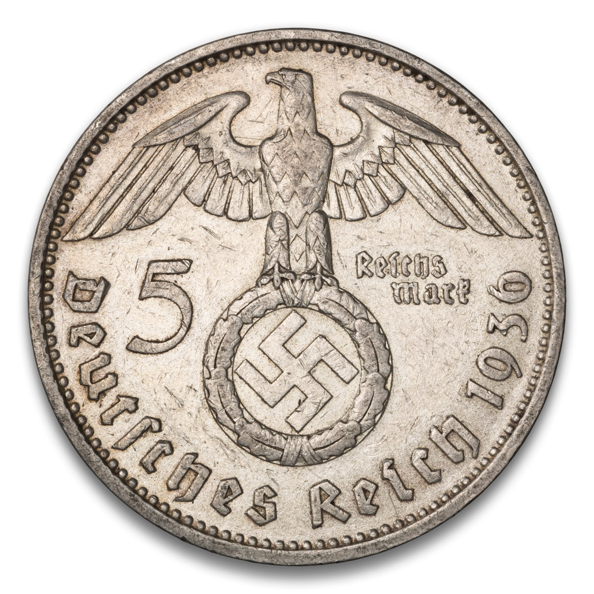 Germany Silver 5 Reichsmark 1936 F