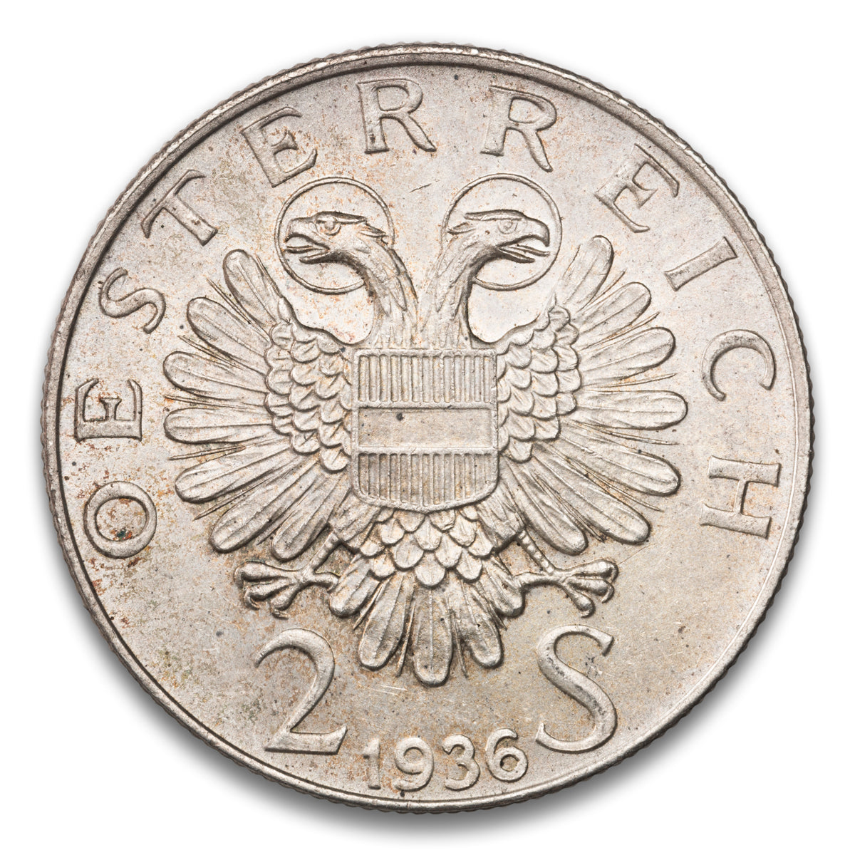 Austria Silver 2 Schilling 1936