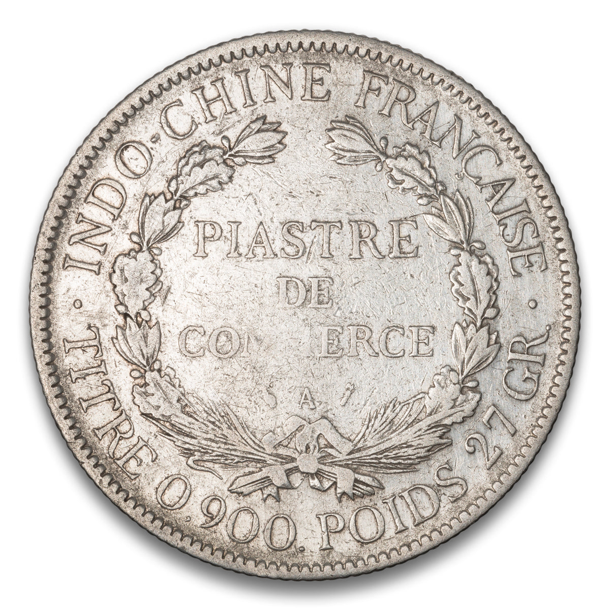 French Indo-China Silver 1 Piastre 1896 A