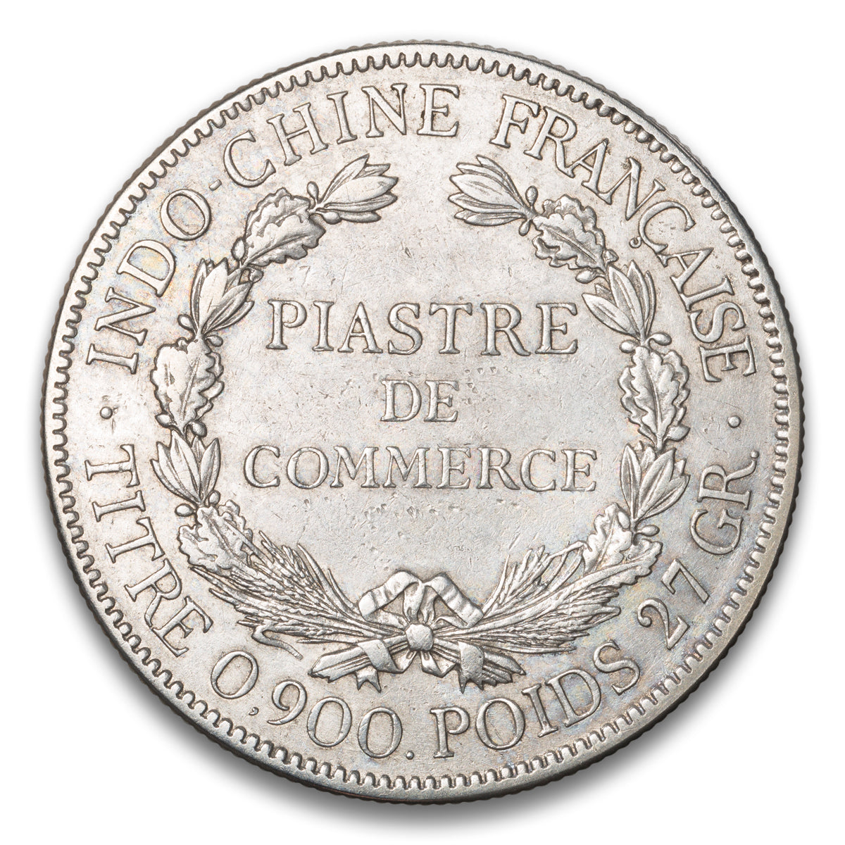 French Indo-China Silver 1 Piastre 1921