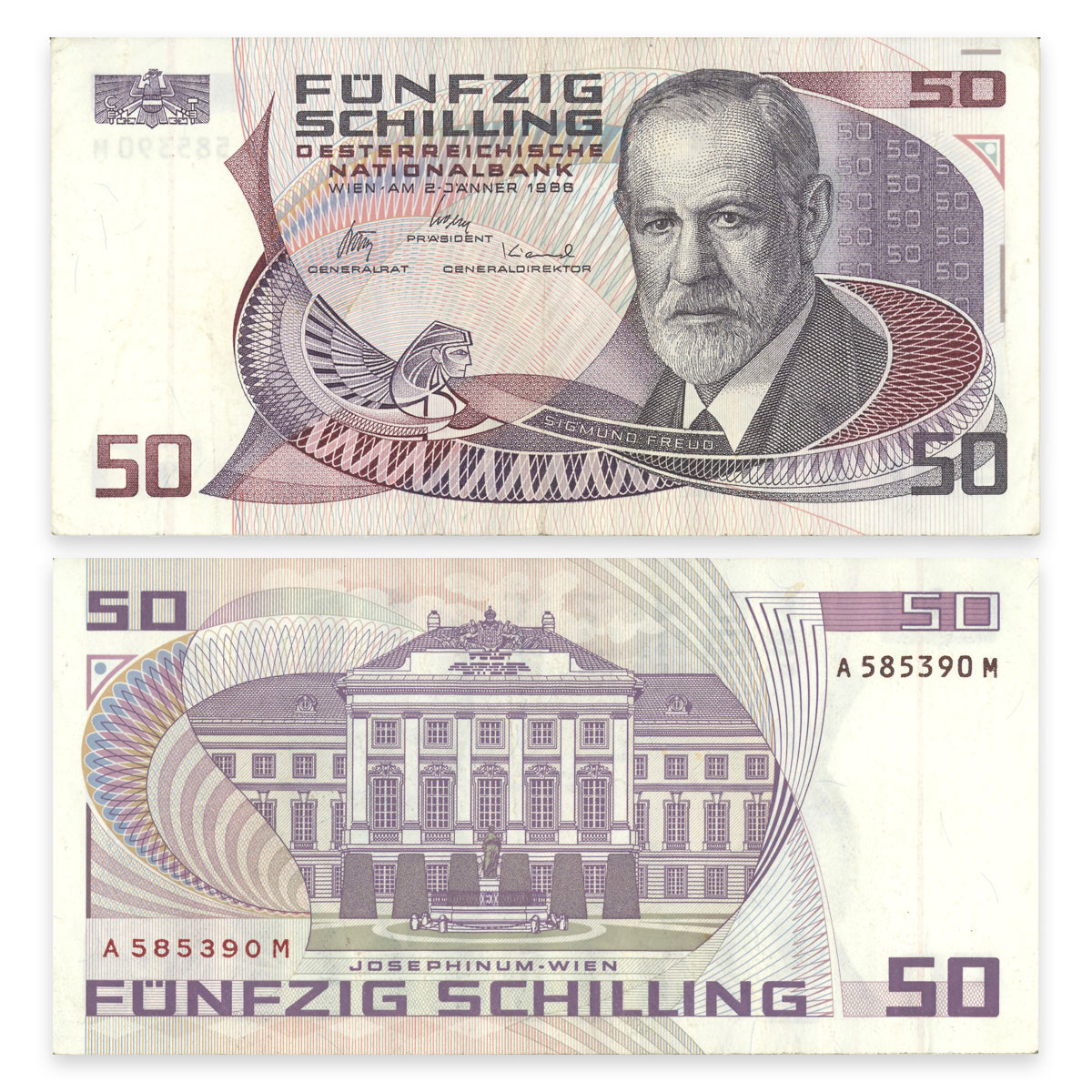 Austria 50 Schilling 1987 P# 149 EF-45