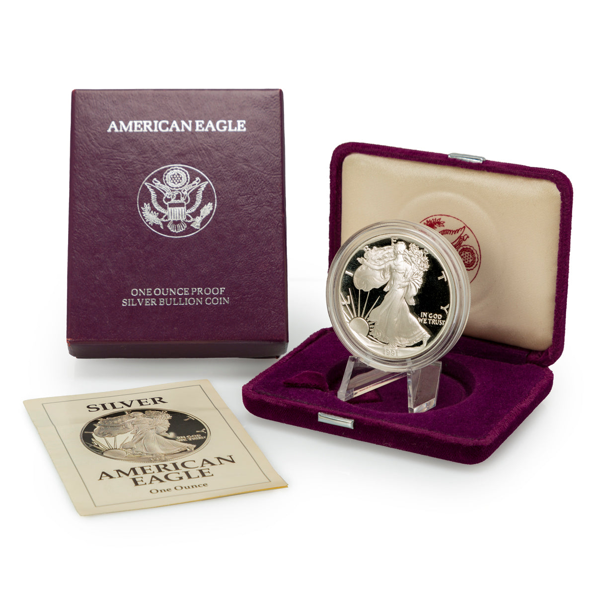 1991 $1 American Eagle - Pure Silver Coin