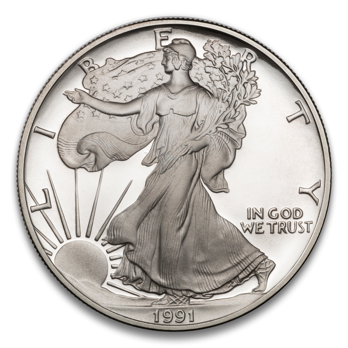 1991 $1 American Eagle - Pure Silver Coin