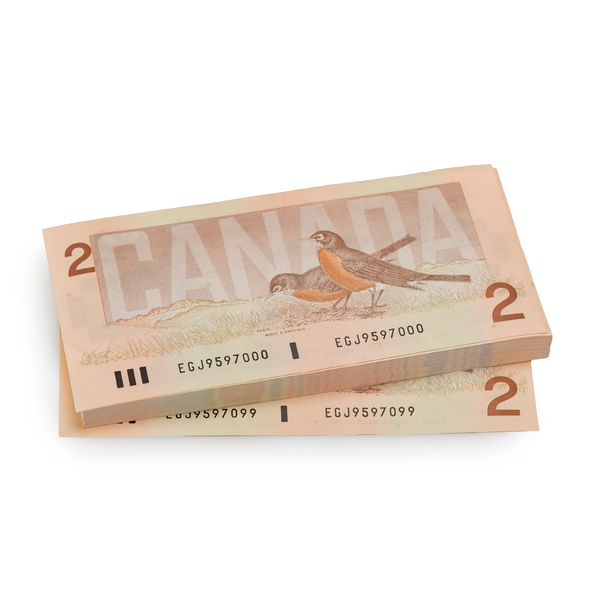 1986 $2 Original Thiessen-Crow Banknote Set (100 Consecutive Notes)