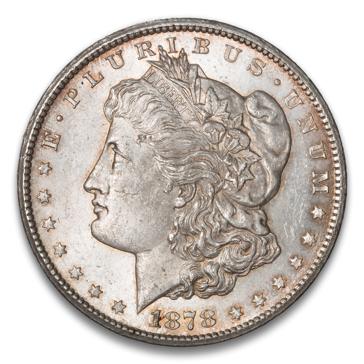 US $1 Morgan 1878CC VAM 9 Non-Certified AU-55
