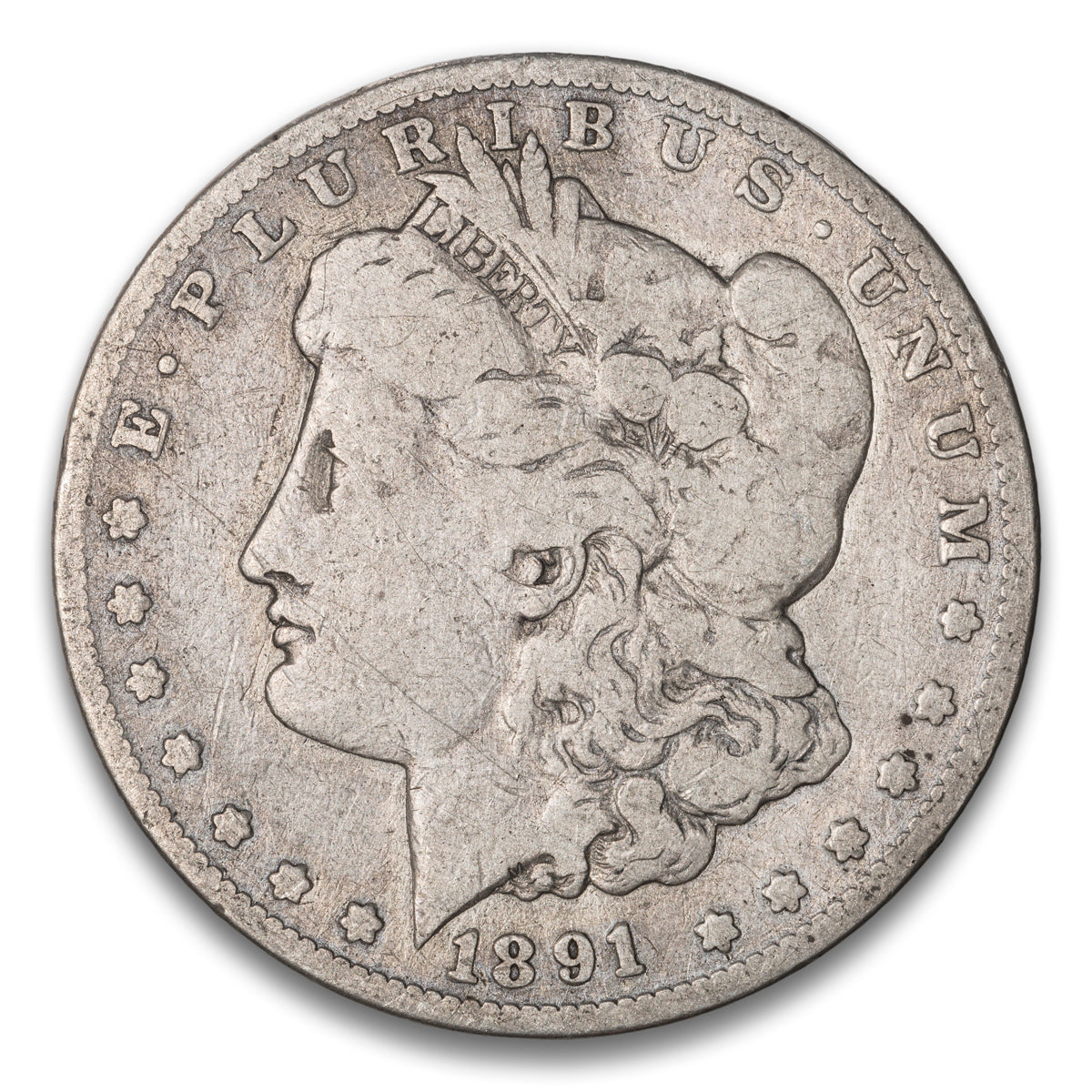 US $1 Morgan 1891CC VAM 6 Non-Certified G-4