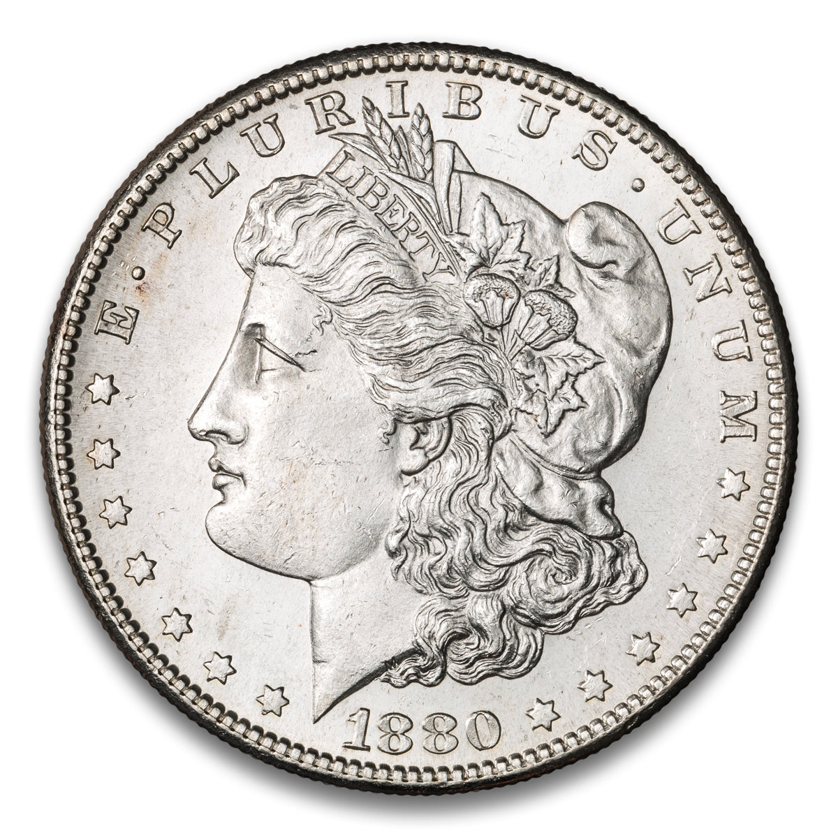 US $1 Morgan 1880S Non-Certified MS-64