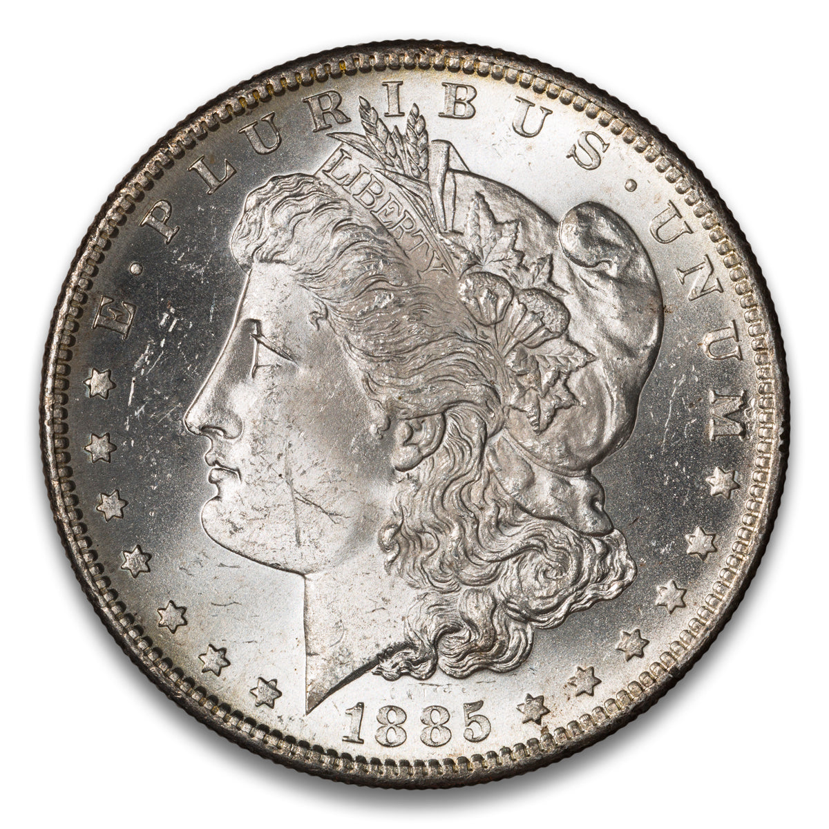 US $1 Morgan 1885S Non-Certified MS-62