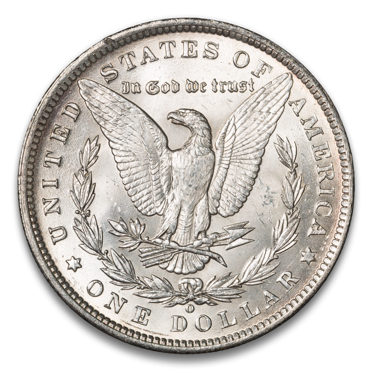 US $1 Morgan 1890O Non-Certified MS-62