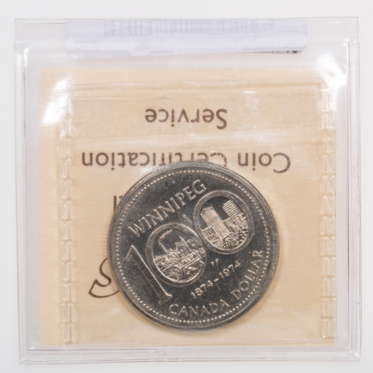 $1 1974 Rev-002 Double Yoke ICCS MS-64