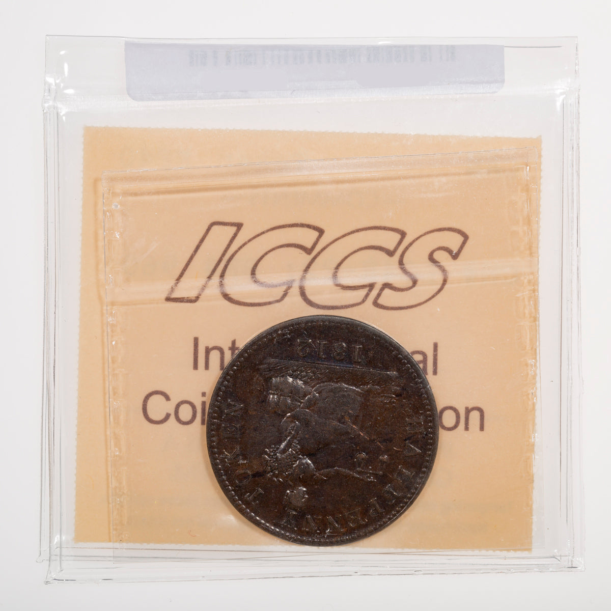 Lower Canada CH# LC-48-22 Tiffin Token 1812 Copper ICCS EF-40