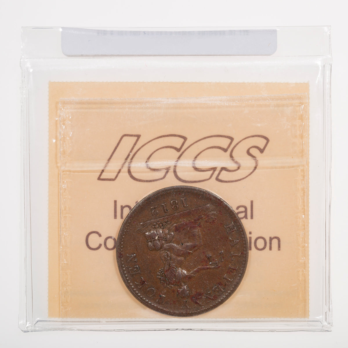 Lower Canada CH# LC-48-22 Tiffin Token 1812 Copper ICCS EF-40