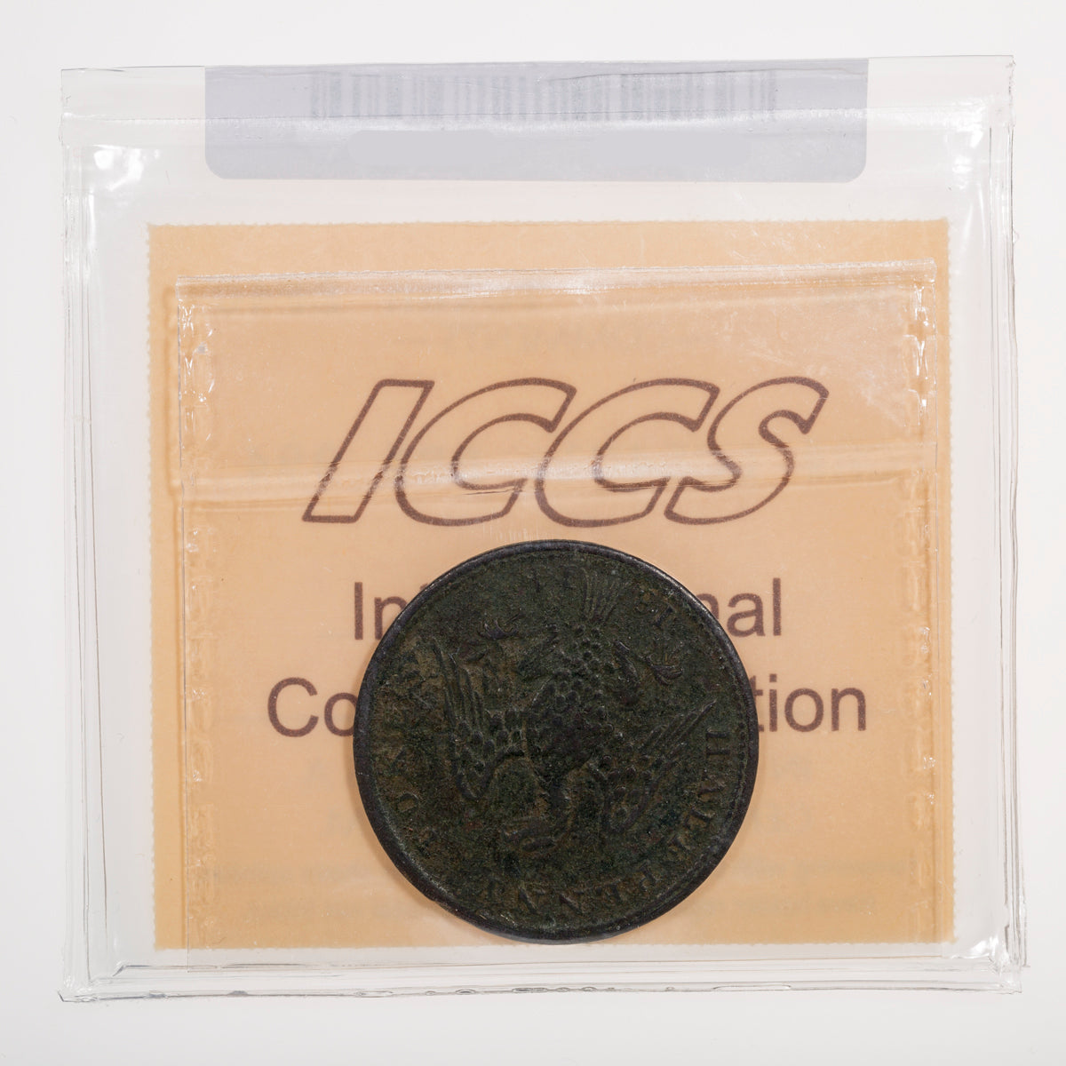 Lower Canada CH# LC-54C1 Spread Eagle Halfpenny Token 1813 Copper ICCS EF-40