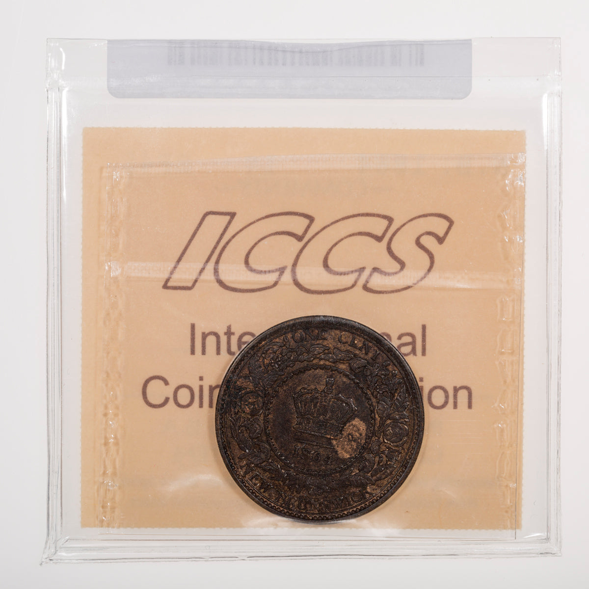 NB 1 Cent 1864 Short 6 ICCS EF-45