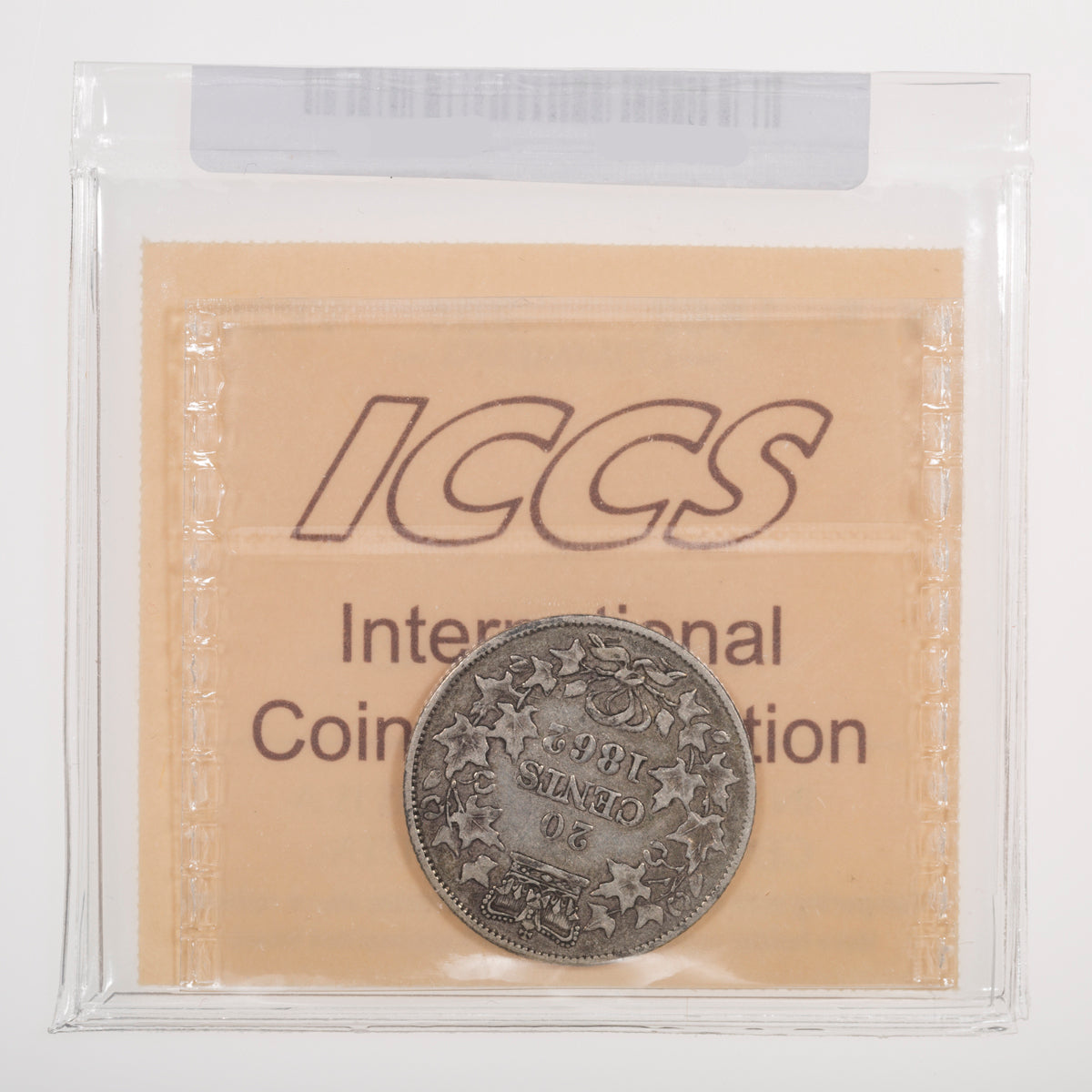 NB 20 Cent 1862 ICCS VF-20