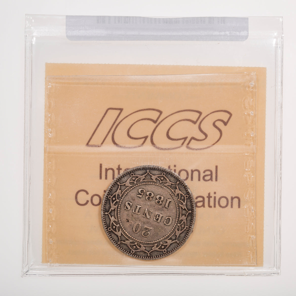 NFLD 20 Cent 1885 ICCS VF-20