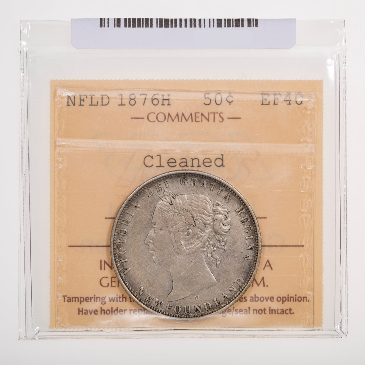NFLD 50 Cent 1876H ICCS EF-40