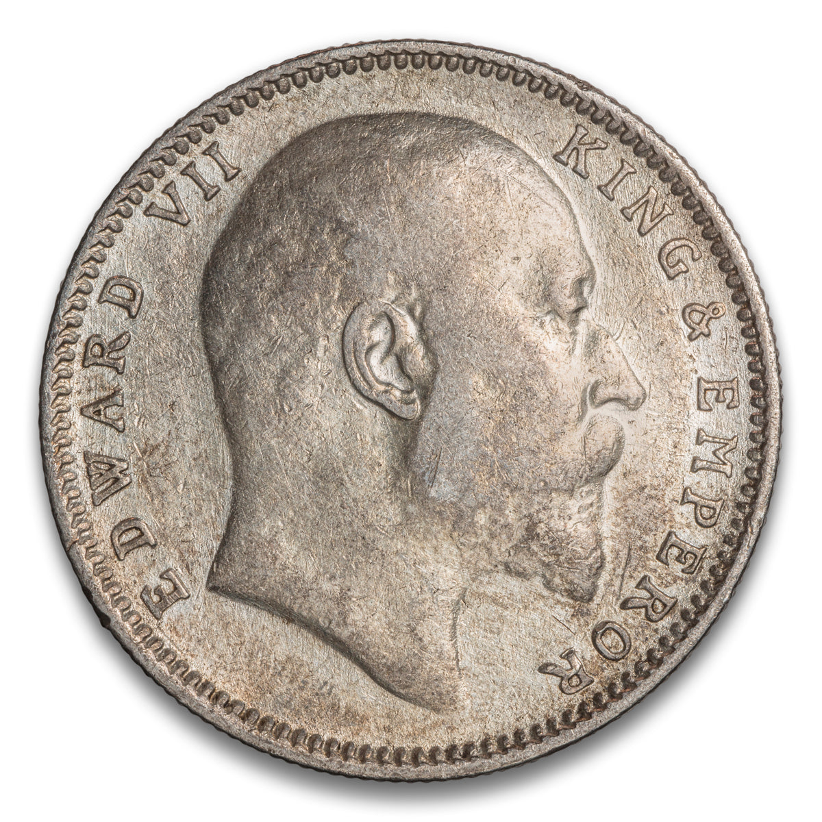 India Silver 1 Rupee 1907