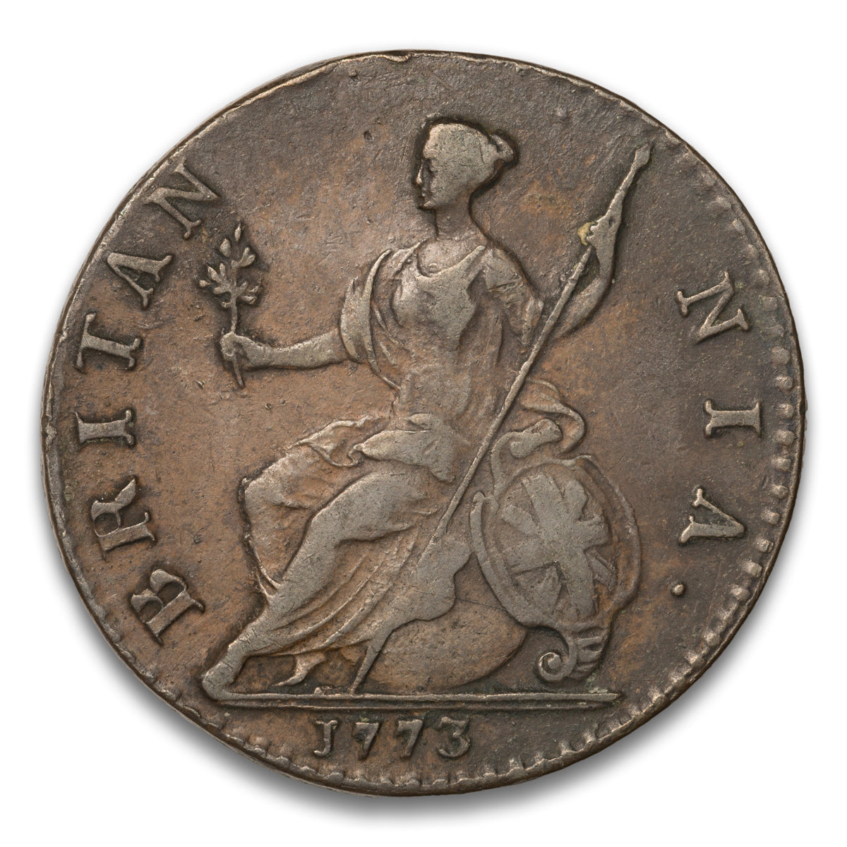 Great Britain Base 1/2 Penny 1773