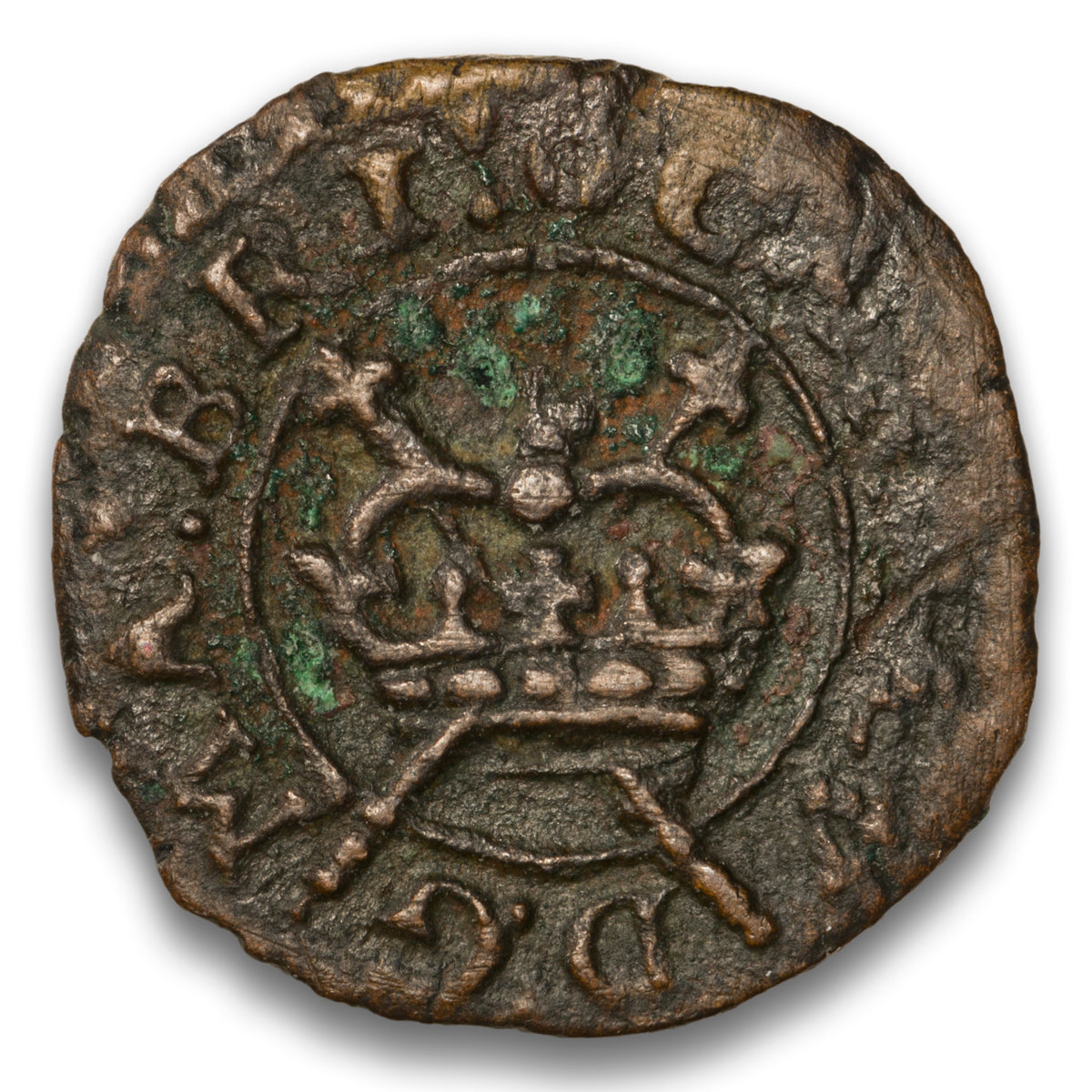 England Base 1 'rose' farthing 1635-1644